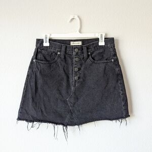 Madewell Ridgid Denim A-Line Mini Skirt